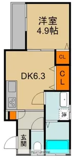 コンフォート菊水通【2階】の間取り