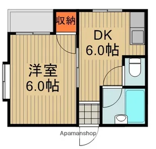 メゾンズイエン【4階】の間取り