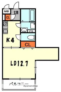 クリエオーレ八雲西町【2階】の間取り