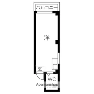 JPアパートメント守口Ⅲ【4階】の間取り