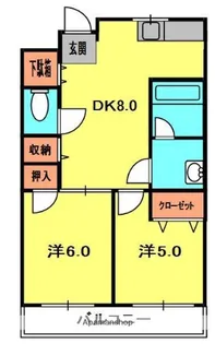 ダイジェストハイツ【2階】の間取り