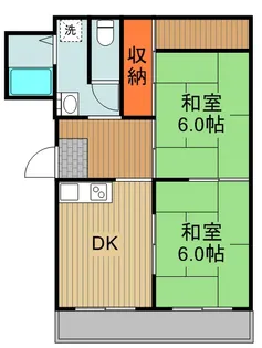 島田ハイツ【1階】の間取り