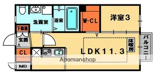 ルシアコートMITSUYA【1階】の間取り