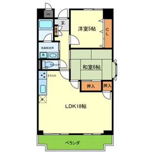 ベルメゾン宮下【4階】の間取り