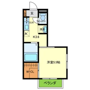 マハロハイツ【2階】の間取り