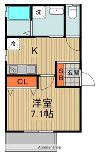 レユシール垣内【1階】の間取り