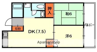 フリーディオ大和田【3階】の間取り