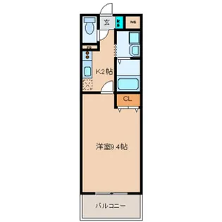 クラウンスリー【1階】の間取り