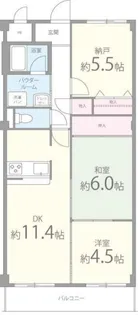 ラフィネ津田【2階】の間取り