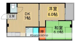 大久保大喜マンション【3階】の間取り