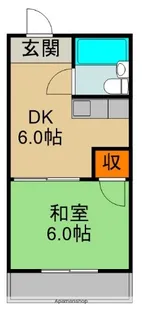 コーポ田中【5階】の間取り