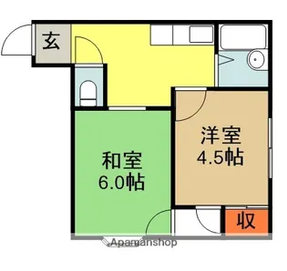 アクティオ大宮【4階】の間取り
