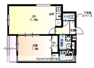 フジパレス月出町【3階】の間取り