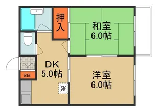 ドゥウエル南【3階】の間取り