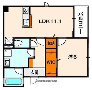 イデアルコートⅥ【2階】の間取り