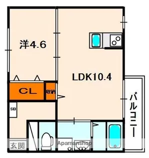 ウインドヒル御殿山【1階】の間取り