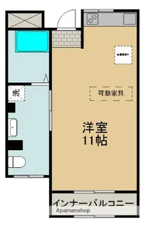 1Kの間取り画像