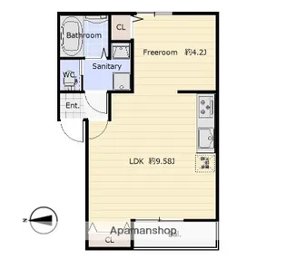 CASA古川橋【1階】の間取り