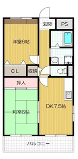 サンロイヤル【205号室号室】の間取り