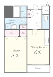アバンザール香里園【1階】の間取り