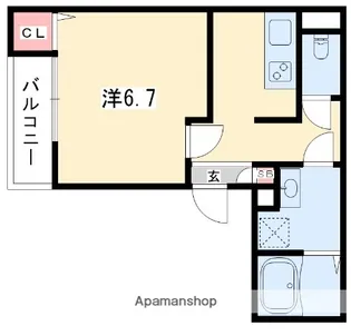 アイリス寝屋川【3階】の間取り
