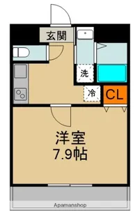ヴィラナリー太子橋今市【5階】の間取り
