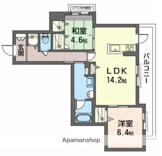 シャーメゾン花水木【3階】の間取り
