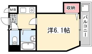 ラピュタ牧野阪【301号室】の間取り