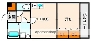 KTIレジデンス枚方【3階】の間取り