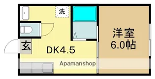 ペントハウス馬場町【4階】の間取り