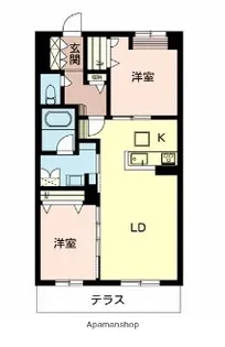 シャーメゾン大枝南【2階】の間取り