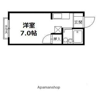 ハイツヴィラ【1階】の間取り