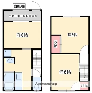 大阪府寝屋川市寿町【テラスハウス】の間取り