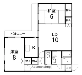 パラドール宮前橋【1階】の間取り