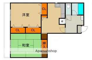 千山マンションⅡ【2階】の間取り
