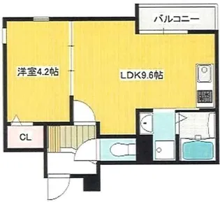 グランパシフィック萱島Ⅱ【2階】の間取り
