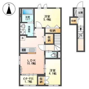 アーベルジェ音羽【2階】の間取り