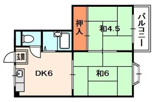 グリーンハイツユコ【4階】の間取り