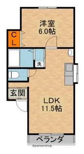 メゾン貞光Ⅲ【2階】の間取り