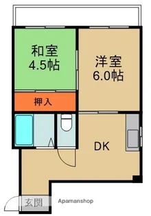 マンション有紀【3階】の間取り