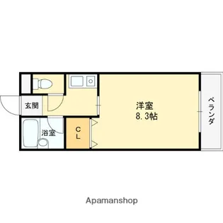 グリーンゲイブルス【3階】の間取り