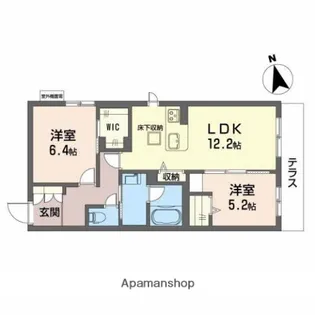 Shamaison Stella Risaia【1階】の間取り