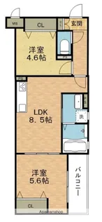 ラモーナ藤阪元町【1階】の間取り