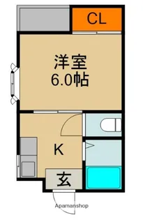 エレミヤマンション【2階】の間取り