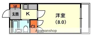 シャローム門真(エクセルマンション)【9階】の間取り