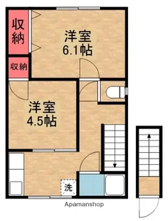 S−CUBE養父西町【2階】の間取り