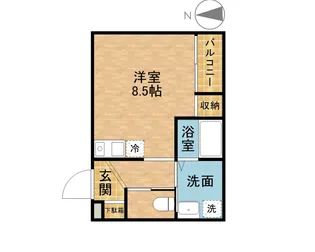 CHOU CHOU NAKAMIYA WEST【1階】の間取り