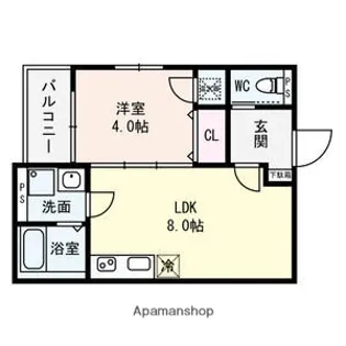 KVELL GARDEN 香里Ⅱ【1階】の間取り