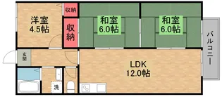 小西ハイツ【1階】の間取り