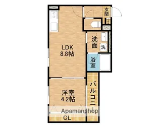 ALEGRIA枚方NORTH【2階】の間取り